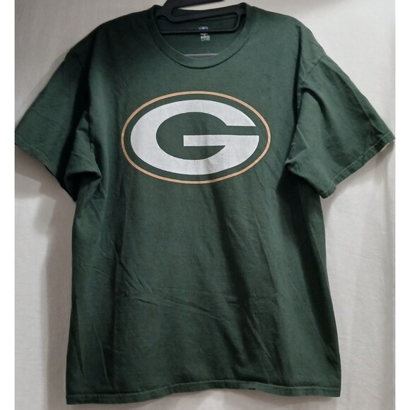 Aaron Rodgers #12 T-Shirt Men’s L Green Bay Packers NFL Pro Line Green EUC - Picture 1 of 5